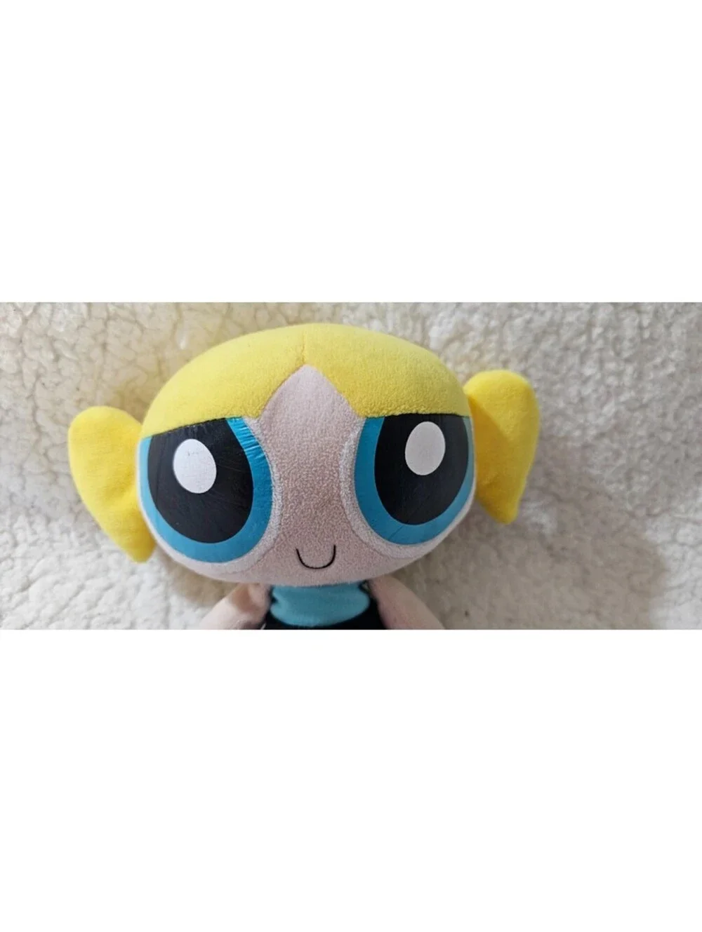The Powerpuff Girls Bubbles Plush Stuffed Toy Big Eyes & Head 7.5